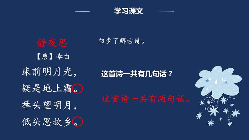 部编版语文一下《静夜思》第二课时 课件PPT（送教案）02