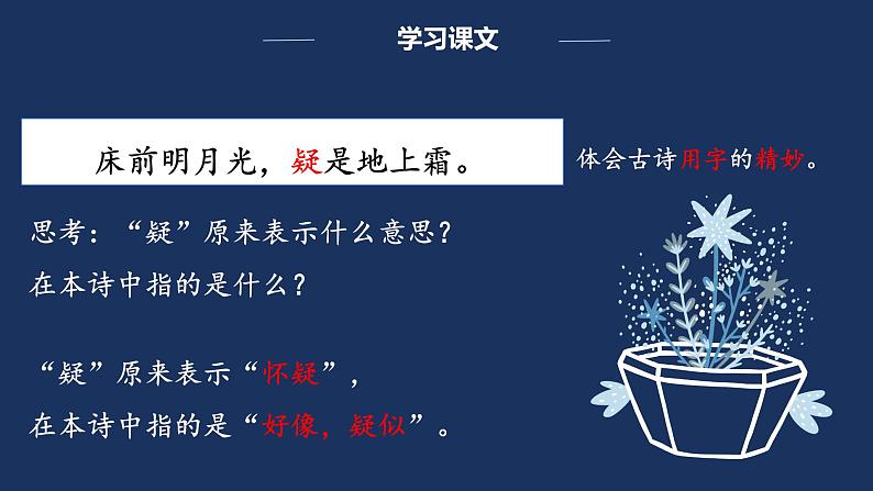 部编版语文一下《静夜思》第二课时 课件PPT（送教案）05