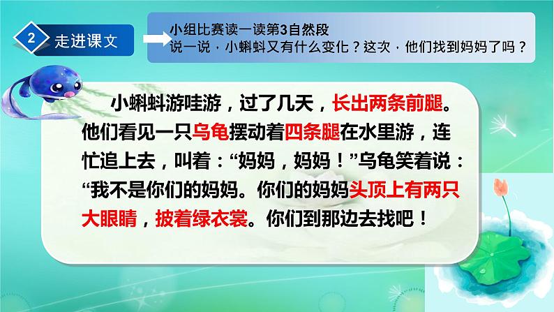 部编版语文二年级上册 1 小蝌蚪找妈妈(4)（课件）08