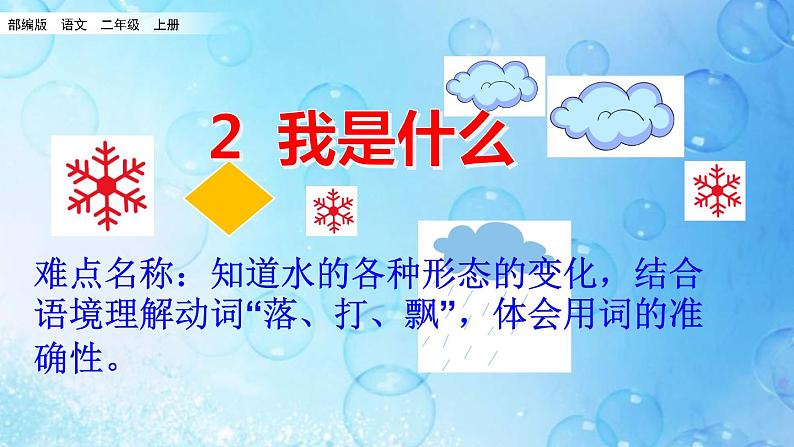 部编版语文二年级上册 2.我是什么(2)（课件）第1页