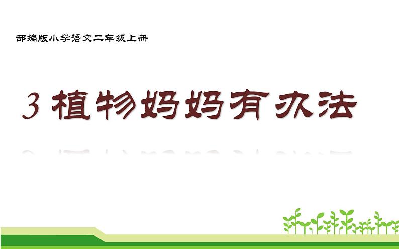 部编版语文二年级上册 3 植物妈妈有办法(11)（课件）第1页