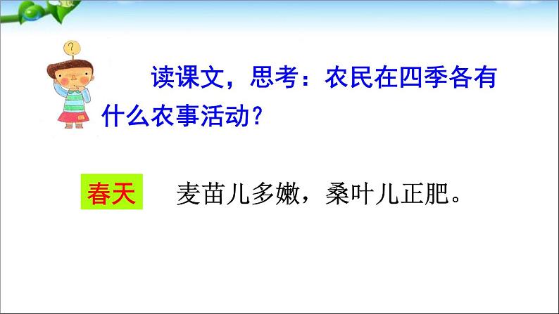 部编版语文二年级上册 4  田家四季歌(3)（课件）第6页