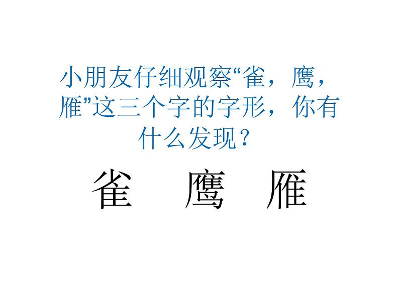 部编版语文二年级上册 语文园地二 隹字部和鸟字旁（课件）第6页