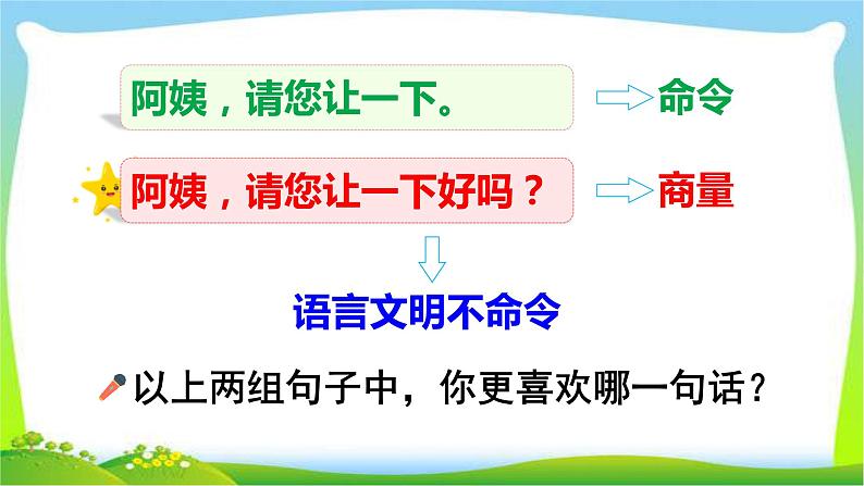 最新部编版二年级语文下册口语交际：注意说话的语气完美课件第5页