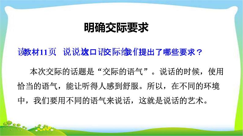 最新部编版二年级语文下册口语交际：注意说话的语气完美课件第7页