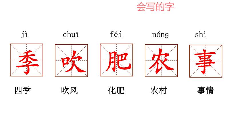 统编版语文二年级上册4 田家四季歌 课件（25张）第4页