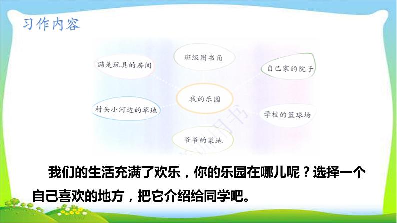 最新部编版四年级语文下册习作：我的乐园完美课件03