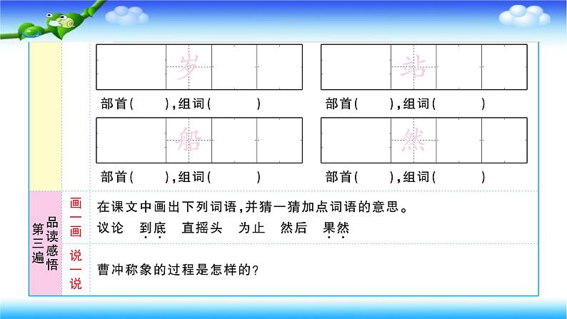 部编二年级上册语文4、曹冲称象课件04