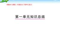 部编本人教版二年级语文下册第一单元复习课件PPT