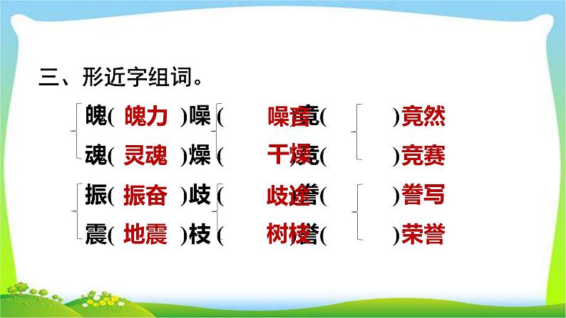 最新部编版五年级语文上册第六单元复习优质课件PPT第5页