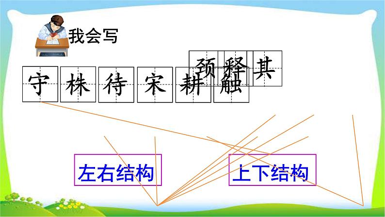 最新部编本三年级语文下册5守株待兔优质 课件08