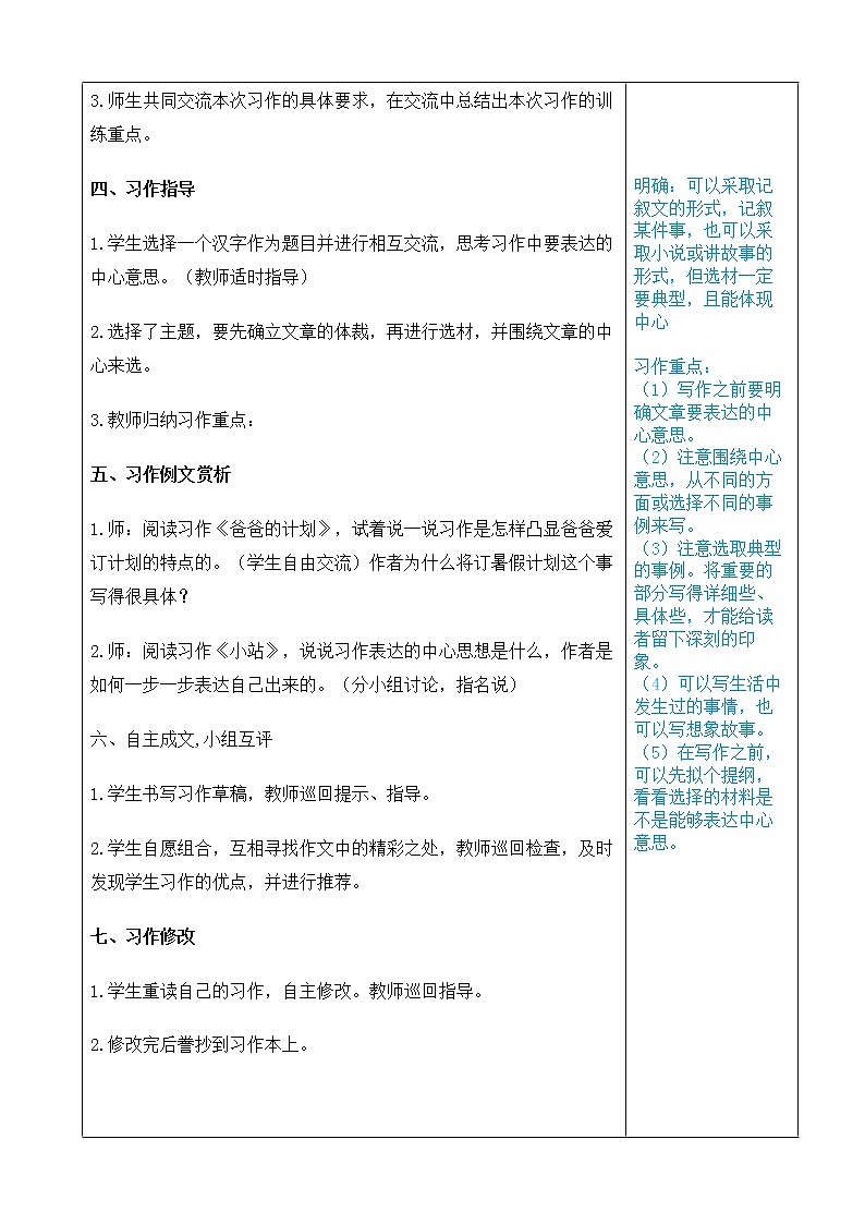 （部编版）六年级语文上册第五单元习作：围绕中心意思写教案02