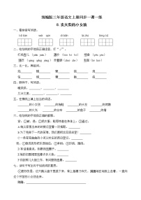 小学语文8 卖火柴的小女孩同步训练题