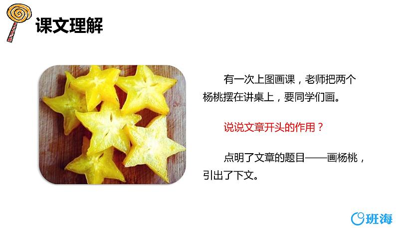 部编版语文二年级下册-13.画杨桃 优秀课件PPT+教案05