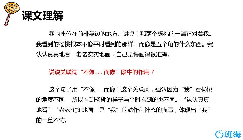 部编版语文二年级下册-13.画杨桃 优秀课件PPT+教案06