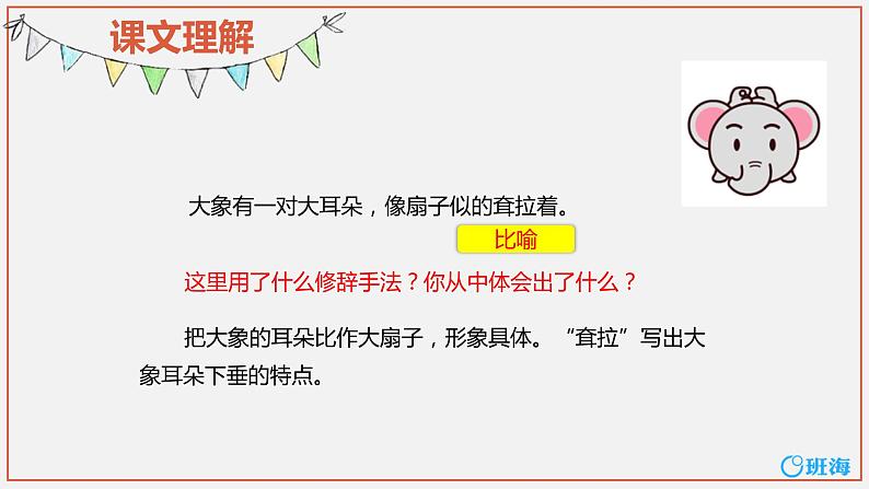 部编版语文二年级下册-19.大象的耳朵 优秀课件PPT+教案05