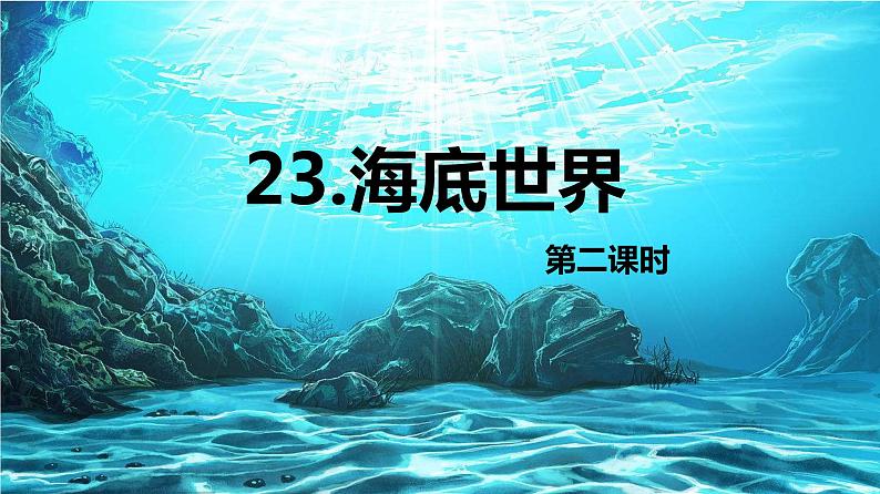 23.海底世界 （2个课时）课件+教案01