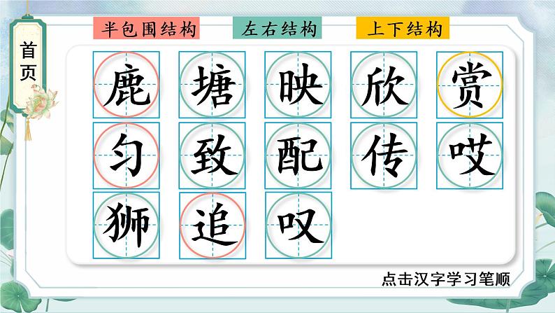 7 鹿角和鹿腿    生字教学课件（含自动播放配音）02