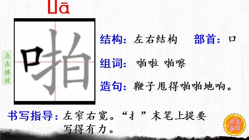 11.十六年前的回忆（笔顺动漫）课件PPT06