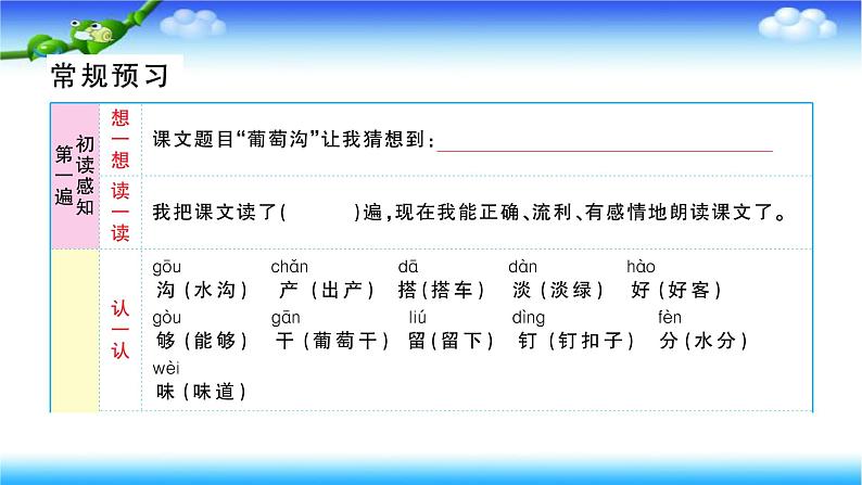 部编二年级上册语文11、葡萄沟课件第2页