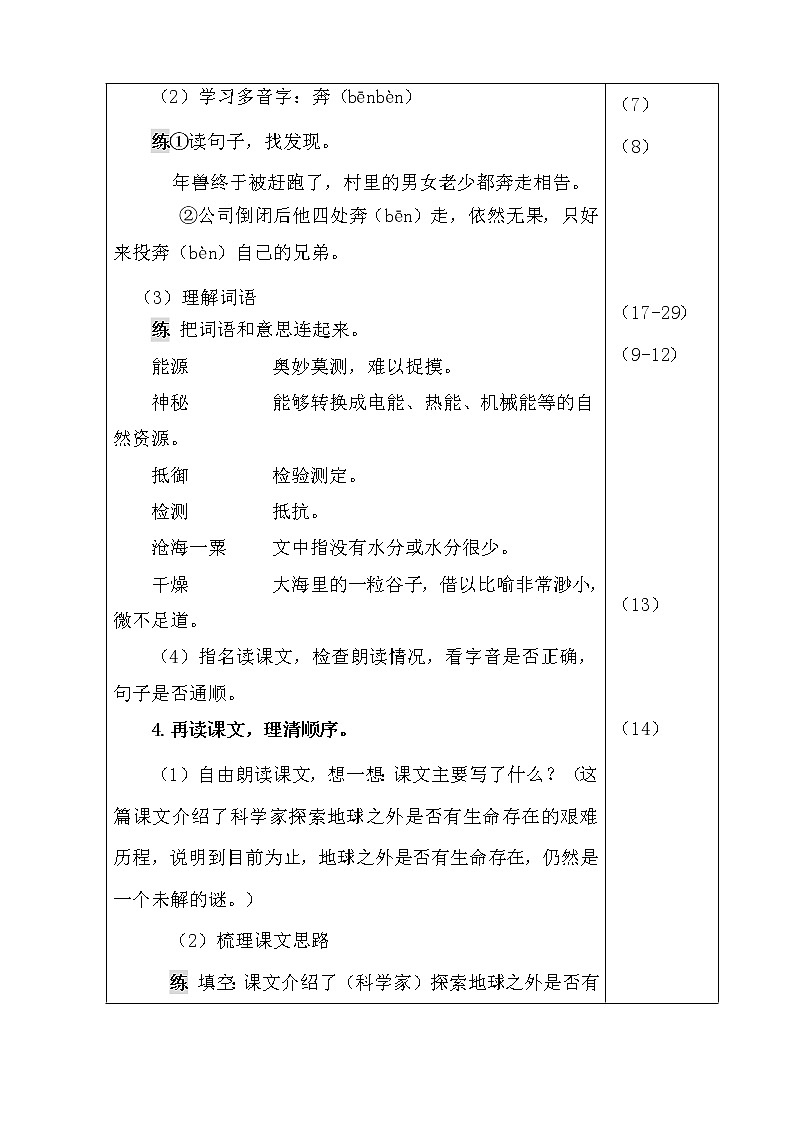 部编版语文六年级上册-11.宇宙生命之谜  优质课件+优秀教案03