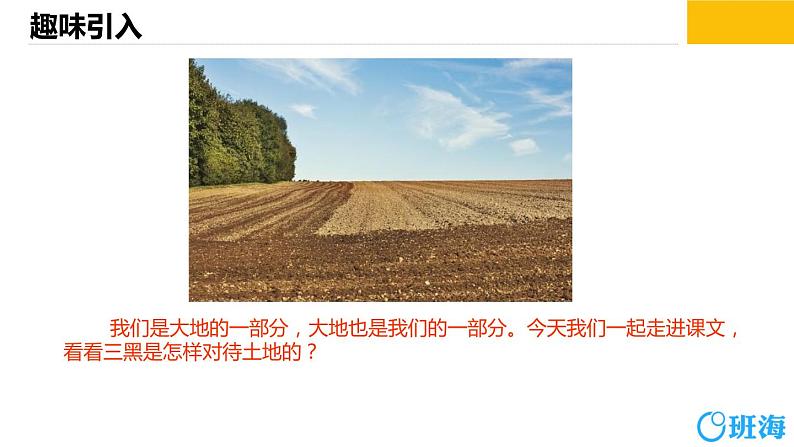 部编版语文六年级上册-21.三黑和土地  优质课件+优秀教案05