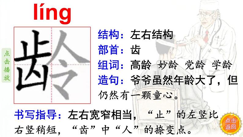 11.军神  生字课件（笔顺动漫）06