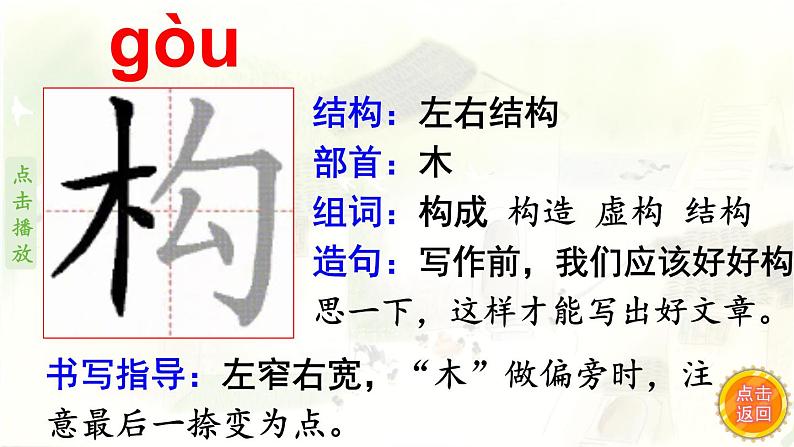 2.乡下人家    生字课件（笔顺动漫）02