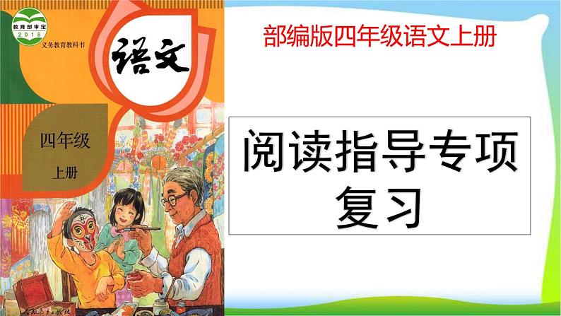 最新部编版四年级语文上册阅读指导专项复习优质课件PPT第1页