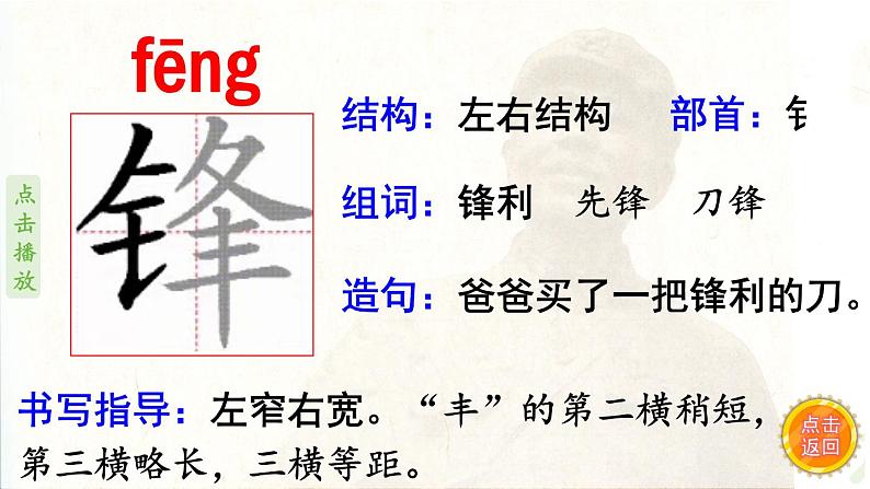 5.雷锋叔叔，你在哪里  生字课件（笔画动漫）02