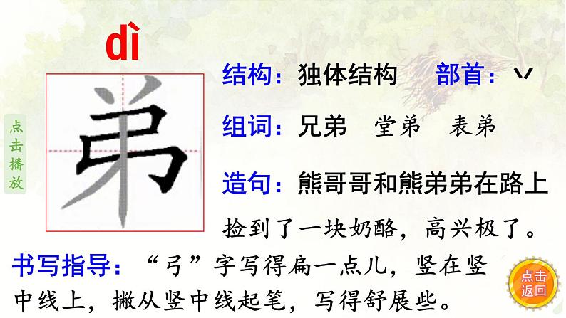 9.枫树上的喜鹊  生字课件（笔画动漫）第5页