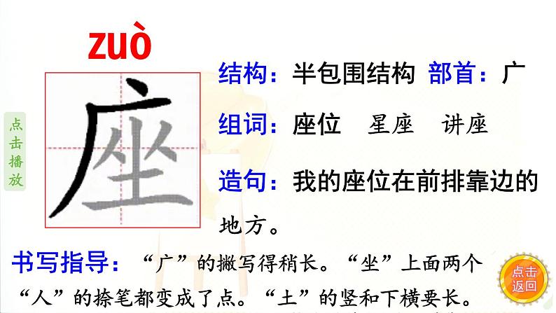 13.画杨桃  生字课件（笔画动漫）第6页