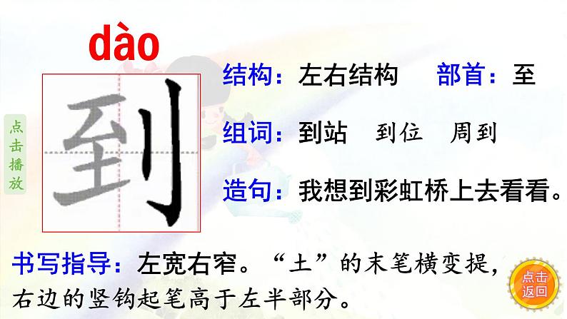 11.彩虹  生字课件（笔顺动漫）04