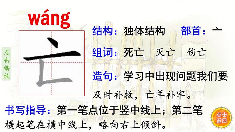 12.寓言二则  生字课件（笔画动漫）03