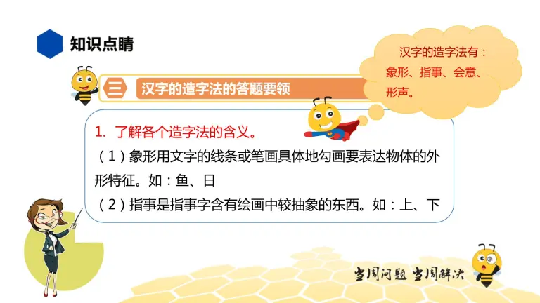 部编版语文一年级 知识精讲 2 汉字 1 汉字的造字法课件ppt 教习网 课件下载
