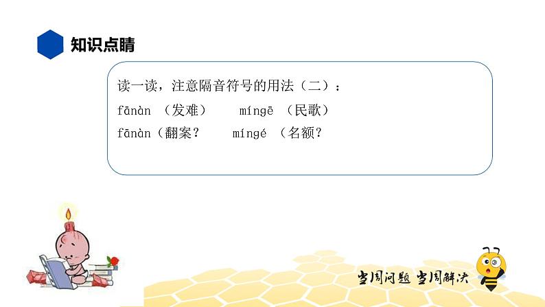部编版语文二年级 【知识精讲】1.汉字(14)隔音符号课件PPT06