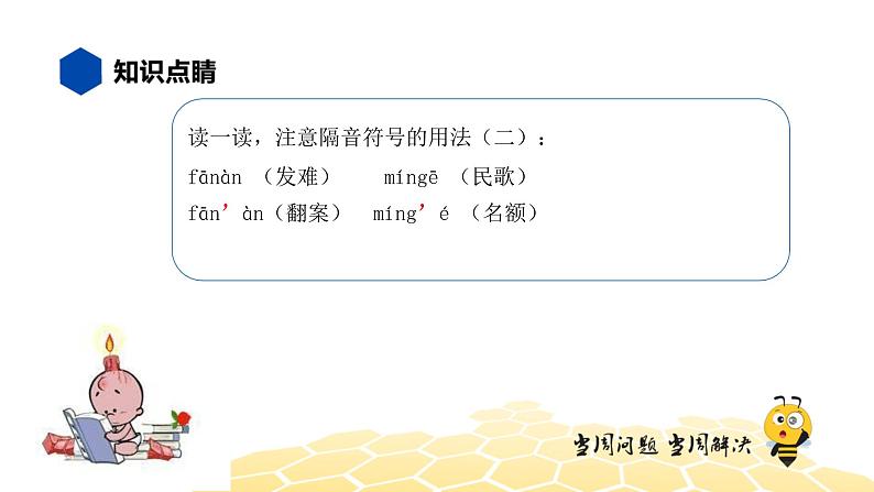 部编版语文二年级 【知识精讲】1.汉字(14)隔音符号课件PPT07