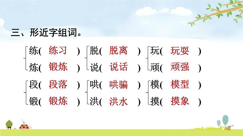 部编版 四年级上册语文 第6单元复习课件06