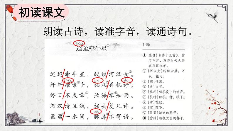 统编版语文六年级下册3 古诗三首-迢迢牵牛星（课件）第4页