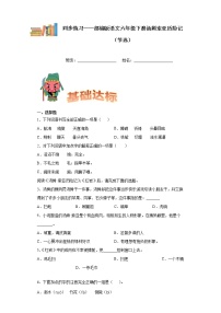 小学语文人教部编版六年级下册7* 汤姆·索亚历险记（节选）习题