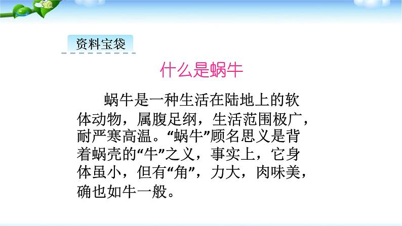 部编版一年级语文上册14小蜗牛优 质课件PPT第3页