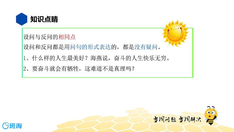 语文六年级 【知识精讲】3.句子(26)设问课件PPT07