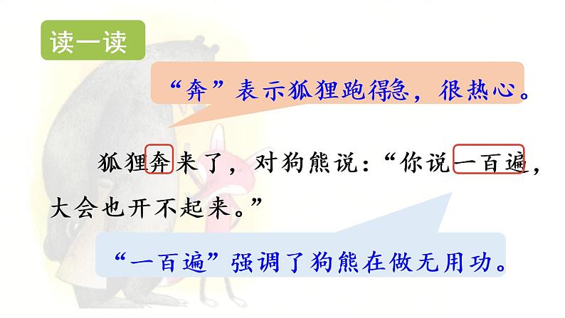 统编版一年级语文下册 第7单元 17.动物王国开大会 课件06