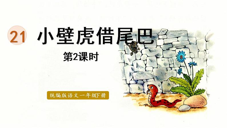 21.小壁虎借尾巴第2课时第1页