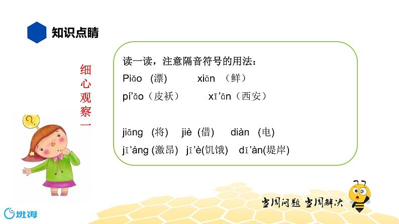 语文五年级 【知识精讲】1.汉字(14)隔音符号课件PPT第2页
