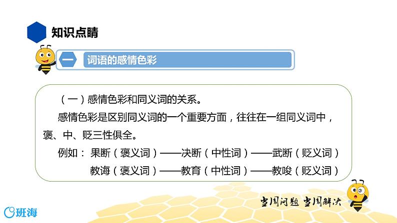 语文五年级 【知识精讲】2.词语(9)感情色彩、语体色彩课件PPT第7页