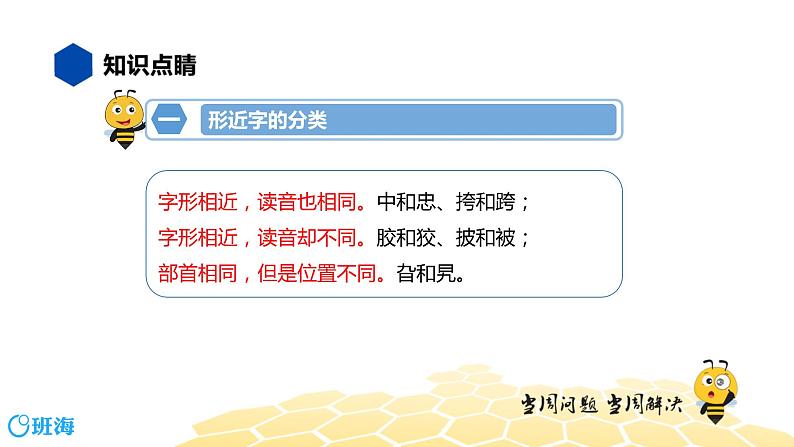 部编版语文三年级 【知识精讲】1.汉字(6)形近字课件PPT第4页
