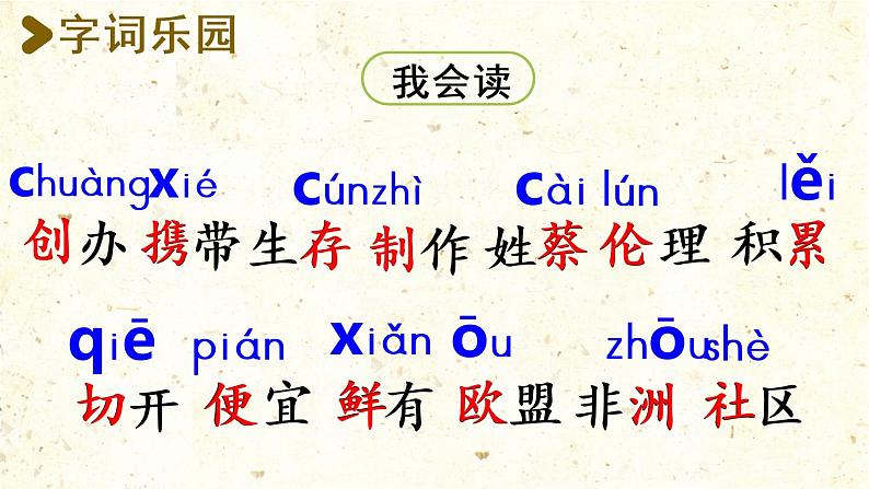 统编版三年级语文下册 第三单元 10.纸的发明 课件04