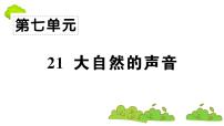 小学语文人教部编版三年级上册21 大自然的声音图文课件ppt