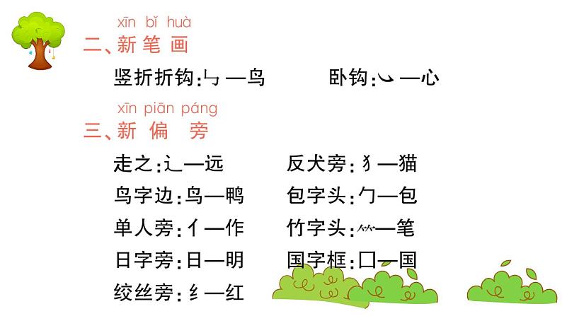 部编版 语文一年级上册 第五单元知识总结课件PPT03